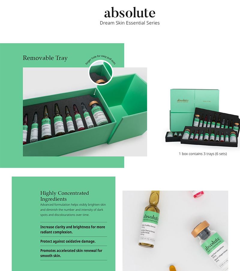 Absolute Dream Skin Essentials Glutathione Injection