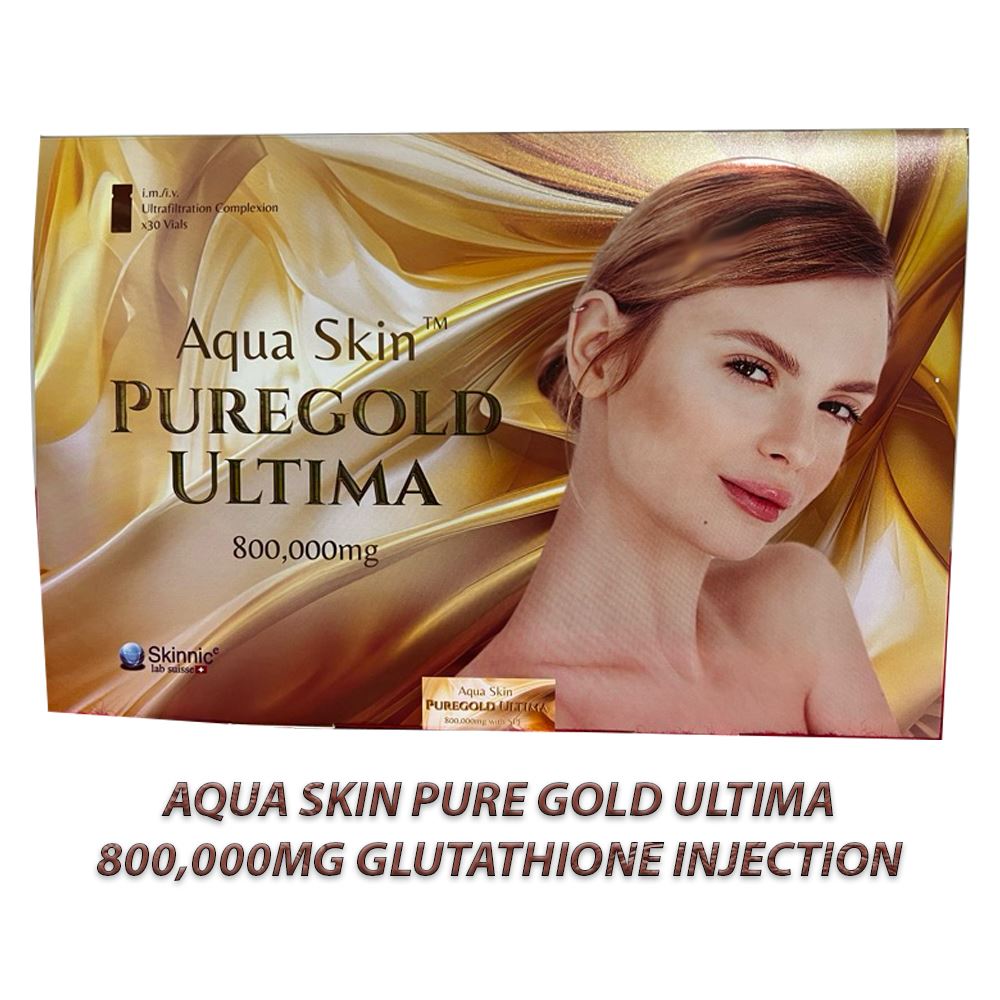 Aqua Skin PureGold Ultima 800,000mg Glutathione Injection