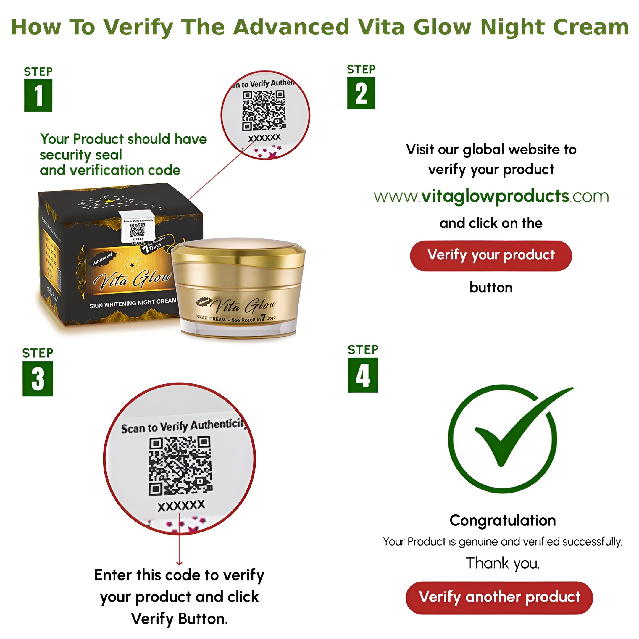 Advanced Vita Glow Skin Whitening Night Cream