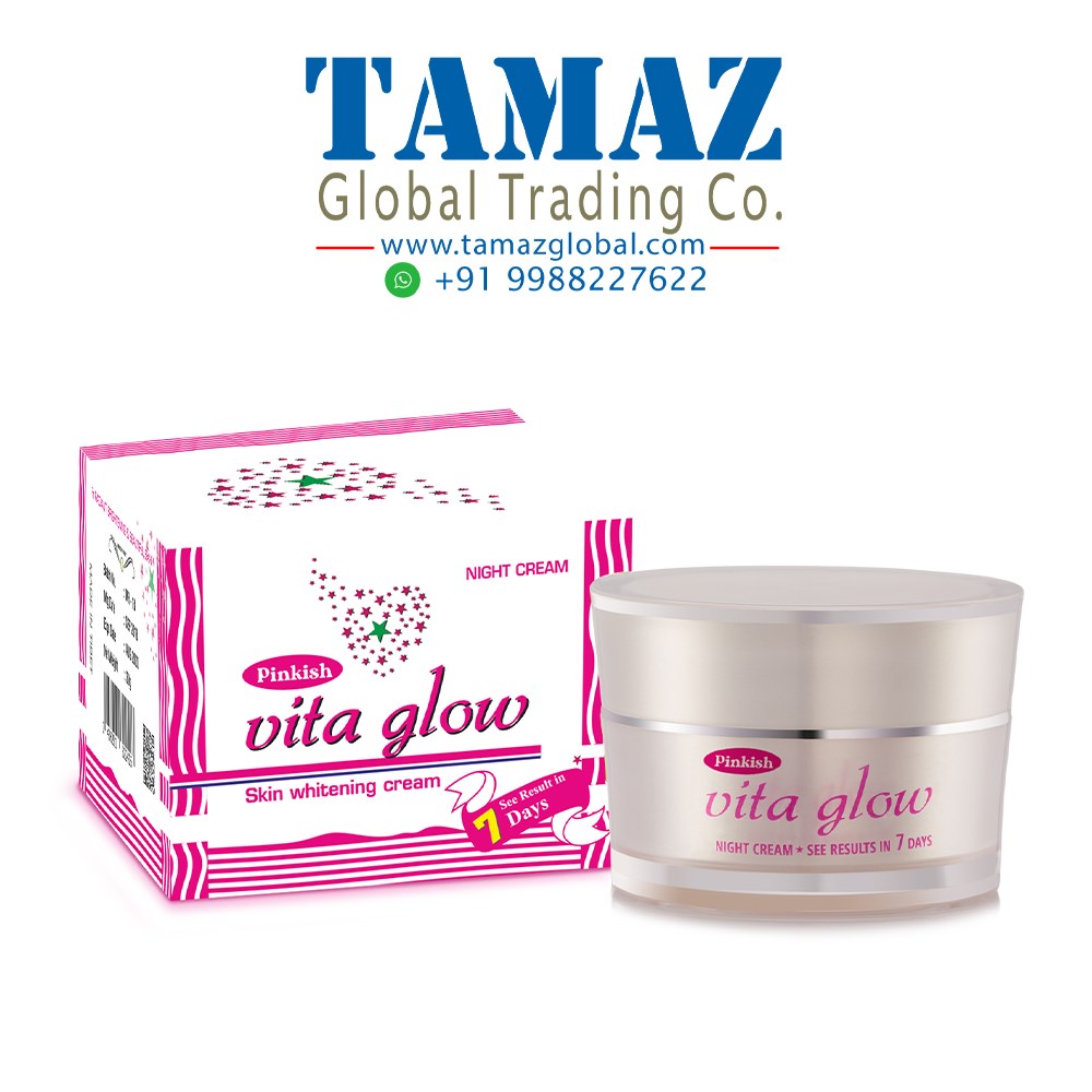 Pinkish Vita Glow Skin Whitening Night Cream