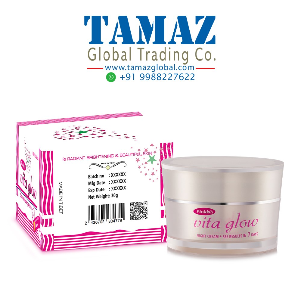 Pinkish Vita Glow Skin Whitening Night Cream