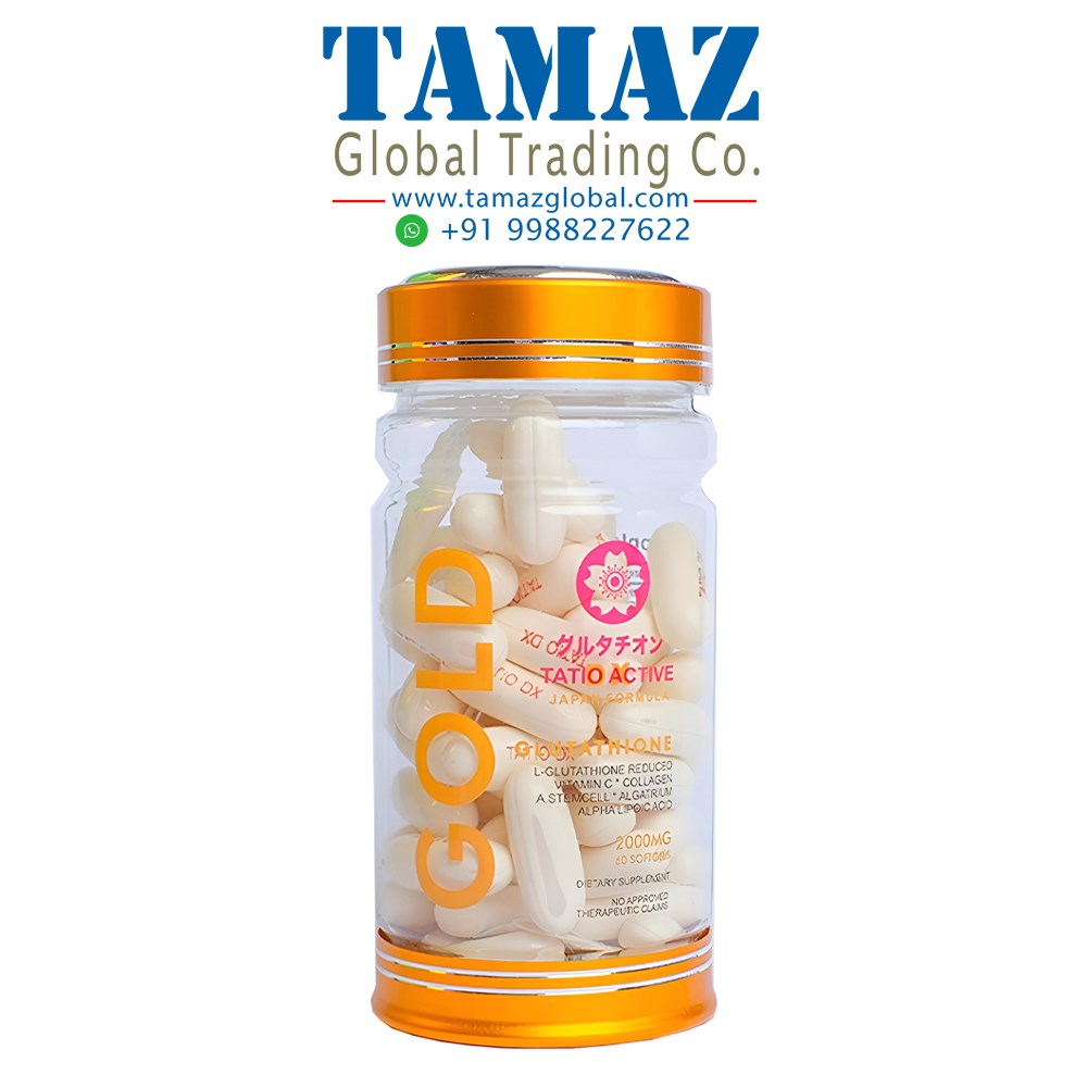 Tatio Active Gold Glutathione 2000mg Skin Whitening Softgels
