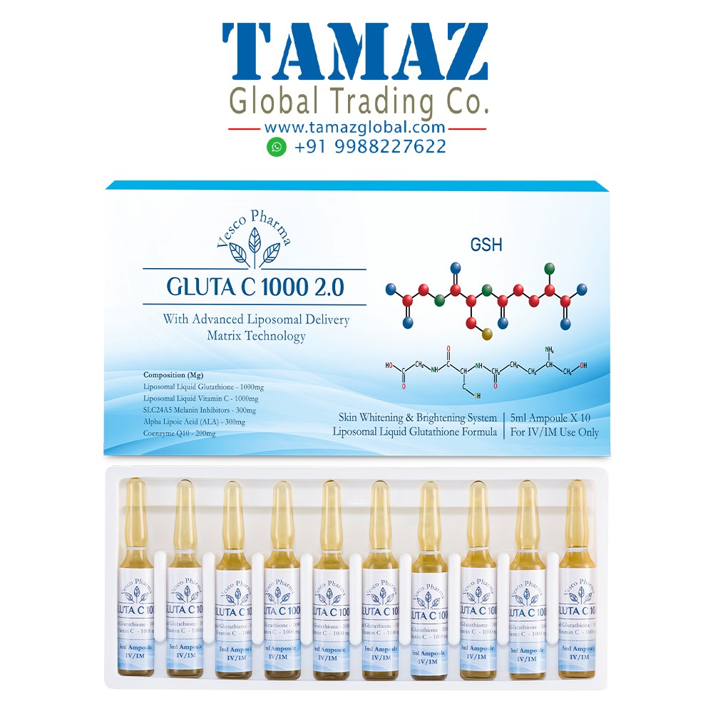 Vesco Pharma Gluta C 1000 Glutathione Skin Whitening Injection