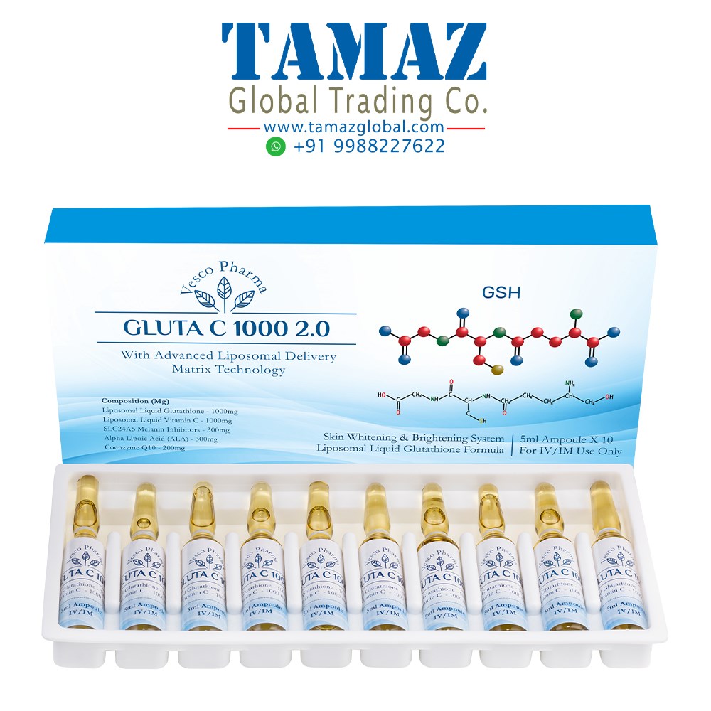 Vesco Pharma Gluta C 1000 Glutathione Skin Whitening Injection