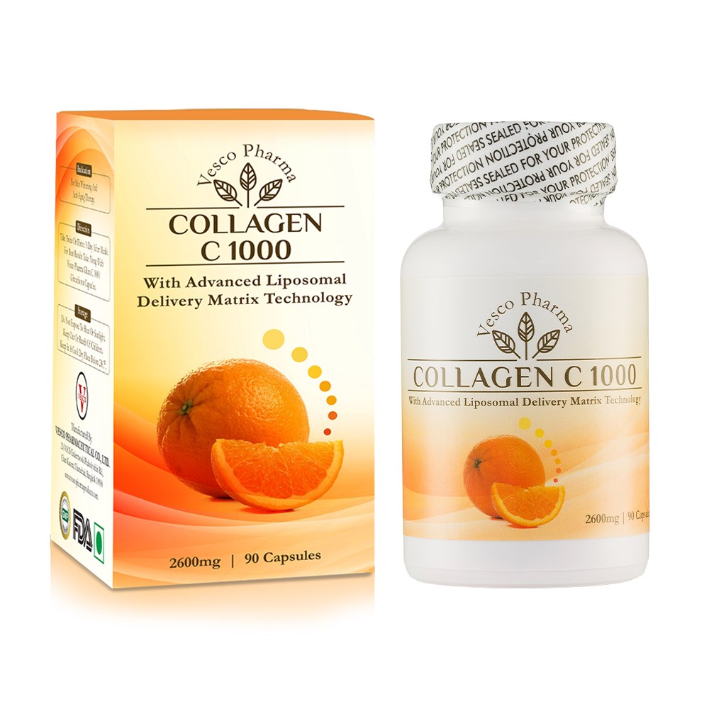 Vesco Pharma Collagen C 1000 Collagen & Vitamin C Capsules