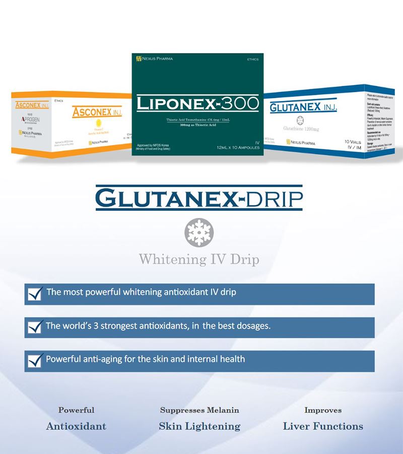 Nexus Pharma Glutanex Glutathione 1200mg Injections