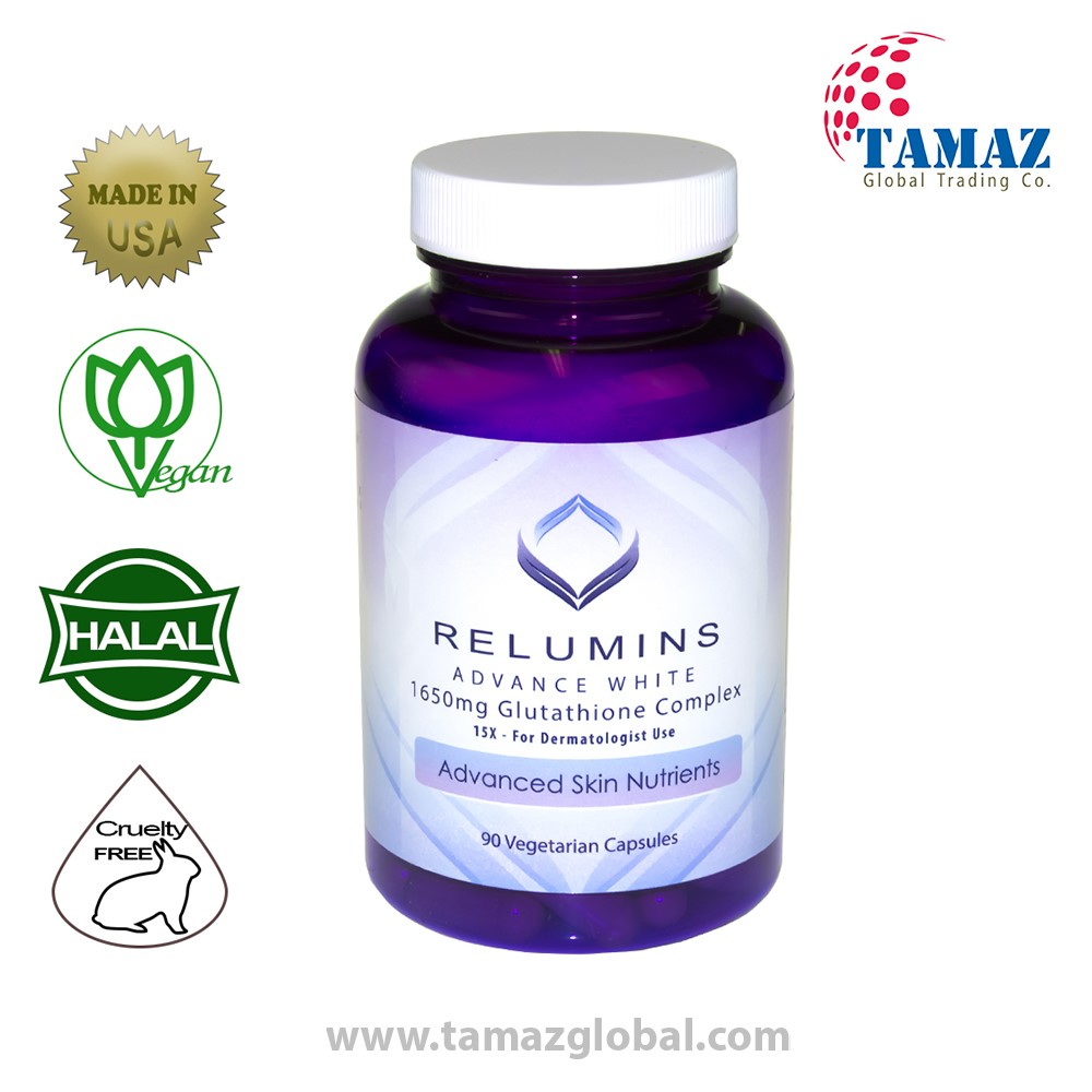 Relumins 1650mg Glutathione Complex 90 Capsules